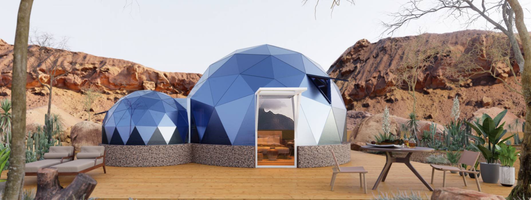 新都区球形智能光伏玻璃星空房